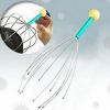 Body Head Massage Device Relaxation Octopus Scalp Massager Instrument Scratcher Relieves Tension Health Care Tools Random