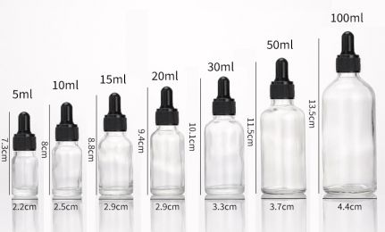 Glass Fine Oil Bottle Avoid Light Glue Head Dropper Bottle Essence Stock Bottling Cosmetics (Option: White-15ml)