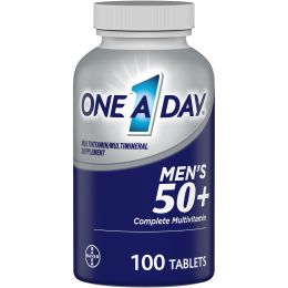 One A Day Men's 50+ Multivitamin Tablets for Men;  100 Count (Brand: One A Day)