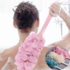 Massage Brushes New Long Handle Hanging Soft Mesh Back Body Bath Shower Scrubber Brush Sponge For Bathroom Shower Brush